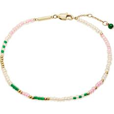 M Chevilles Esprit Bracelet cheville 88873807 Acier inoxydable, Verre Multicolore