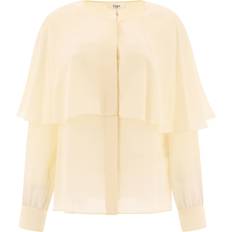 Blusen Chloé Cape Shirt - Bianco/Donna