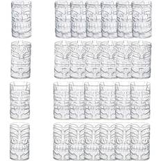 Plastic Cocktail Glasses Fun Express Bulk Tiki Totem Reusable Cocktail Glass 41.4cl 24pcs