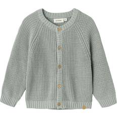 122/128 Trøjer Børnetøj Lil'Atelier Organic NMNEmlen cardigan Grøn år/104