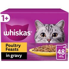 Whiskas X 85G Whiskas 1+ Poultry Feasts Cat Food Pouches In