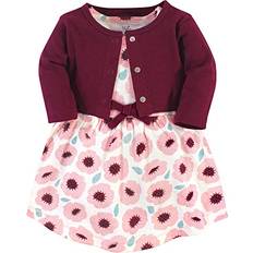 Babies - Organic/Recycled Materials Other Sets Touched By Nature Girls' Organic Cotton Dress and Cardigan, Blush Blossom, 2-Toddler