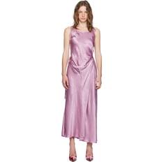 Acne Studios Kleider Acne Studios Purple Wrap Maxi Dress