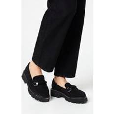 Oasis Bolton Snaffle Detail Chunky Loafers Natural Black