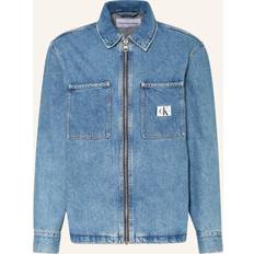 Calvin Klein Jackor Calvin Klein Zip Up Denim Shirt Jacket Denim
