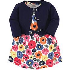 Babies - Organic/Recycled Materials Other Sets Touched By Nature Girls' Organic Cotton Dress and Cardigan, Bright Flower, 2-Toddler