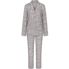 Dam - Viskos Pyjamasar Triumph Boyfriend Fit Pyjama - Grey
