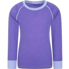 Childrens/Kids Merino II Contrast Round Neck Base Layer Top