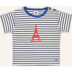 Petit Bateau Tops Children's Clothing Petit Bateau Boys Blue Striped Cotton T-Shirt 24 month