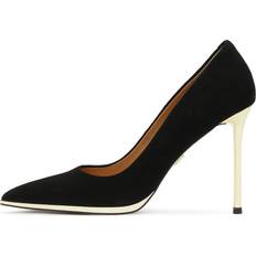 40 ½ Pumps Kazar Mockapumps Med Guldhäl - Black