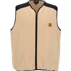 Natural - Sportswear Garment Clothing A.P.C. A. P.C.-Nate Gilet Bianco/Nero-Uomo White/Black