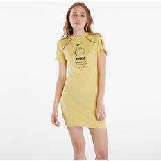 Nike Women Dresses Nike Gold Saturn Dress Slim Fit Lightweight - Yellow