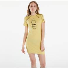 Geel Jurken Nike Sportswear Short Sleeve Dress - Saturn Gold