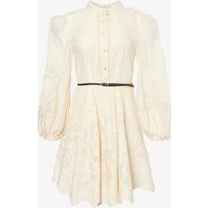 Zimmermann Klänningar Zimmermann Klänning Ottie Embroidered Mini Creme - Vit