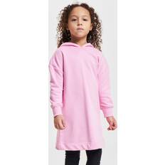 146/152 Klänningar Urban Classics Kids UC Girls Oversized Terry Hoody Dress - Pink