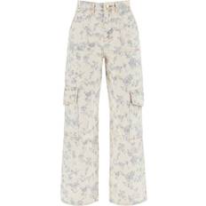 Clothing Ganni Printed Cargo Jeans With Ang