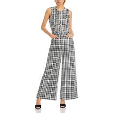 Aqua Jumpsuits & Overalls Aqua Tweed Jumpsuit 100% Exclusive Black/White