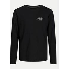 Jungen - Schwarz Blusen & Tuniken JACK&JONES JUNIOR JJFERRIS Tee LS CREW NECK JNR