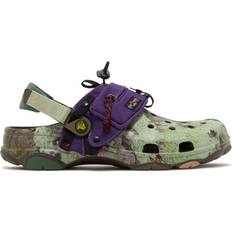 Men - Purple Clogs Crocs All-Terrain Nict-Tech - Mossy Bark
