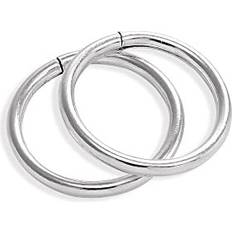 Jewellerybox Sterling Silver Lightweight Sleeper 8mm Hoop Earrings