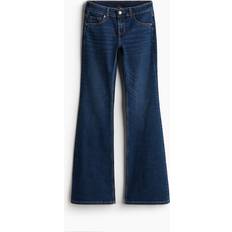 H&M Flared Low Jeans Blue