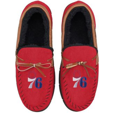 Men - Red Slippers Foco Men's Philadelphia 76ers Corduroy Moccasin Slippers