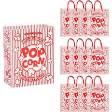 Birthdays Gift Bags Fun Express Gift Bags Small Popcorn Box Red/White 12pcs