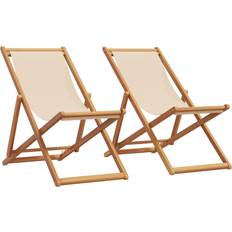 vidaXL Folding Beach Chairs 2