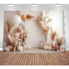 Photo Backgrounds Shein Photography Background Retro Boho Pampas Floral Girls Birthday Wedding Pregnant Portrait Decor Backdrop Photo Studio