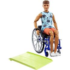 Barbie Spielzeuge Barbie Ken Fashionista Doll #195 with Wheelchair & Ramp HJT59