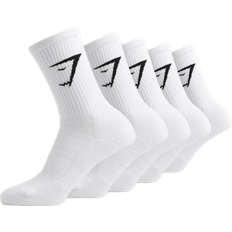 Stretch Socks Gymshark Crew Socks 5-pack - White