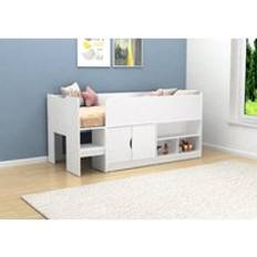 Kidsaw Kids Mid Sleeper Cabin Bed with Cupboard &