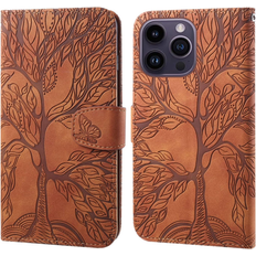 Nurofen Aisenth wallet case for iphone 14 pro max 6.7 inch the tree of life embossed