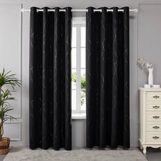 Curtains & Accessories Metro Lane Senath Dotted Line Foil Printed 168x229cm