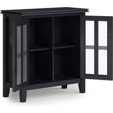 WyndenHall Stratford Black Storage Cabinet 30x31"