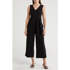 Calvin Klein Women Jumpsuits & Overalls Calvin Klein V-Neck Jumpsuit in Black