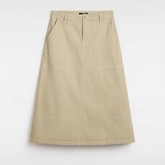 Vans Women Skirts Vans Codey Long Flare Utility-rock elm Damen Beige, Größe