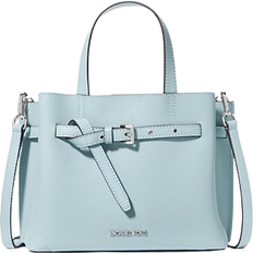 Michael Kors Blue Bags Michael Kors Emilia Small Pebbled Leather Satchel - Vista Blue