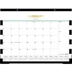 Desk Calendars Blue Sky 2025 Rugby Stripe Desk Pad Calendar