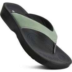 Green Flip-Flops Aerothotic Flumen Comfortable Arch Support Sandal Green