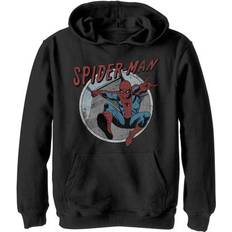 Disney Black Hoodies Disney Youth Mad Engine Black Spider-Man Retro Pullover Hoodie