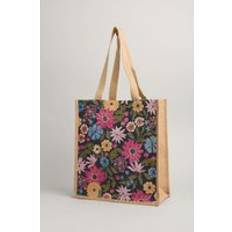 Jute Handbags Seasalt Cornwall Jute Shopper Pattern Flower Mix