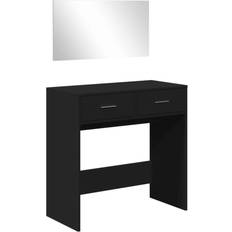 Wood Dressing Tables vidaXL 840703 Black Dressing Table 39x80cm