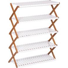 Aspect Aspect Folding Bamboo Shelf-5 Tier Shoe Rack