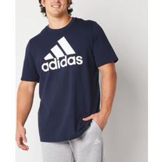 Tops adidas Mens Crew Neck Short Sleeve T-Shirt Big and Tall, Tall, Blue Medium Tall