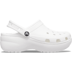 44 - Blanco Zapatillas de Exterior Crocs Classic Platform Clog - White