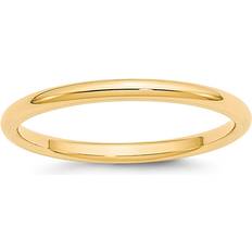14k - Men Rings Primal Gold Men's 2mm Comfort Fit Band - 14K Yellow