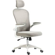 Vinsetto Ergonomisk Mesh Grå Vit Kontorsstol