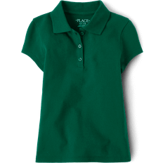 Girls - Green Polo Shirts The Children's Place Kid's Uniform Pique Polo - Spruceshad (2043378_698)