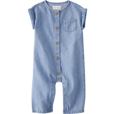 Recycled Materials Jumpsuits Children's Clothing Carter's Baby Organic Cotton Chambray Jumpsuit - Spring Wash (V_1Q732110)